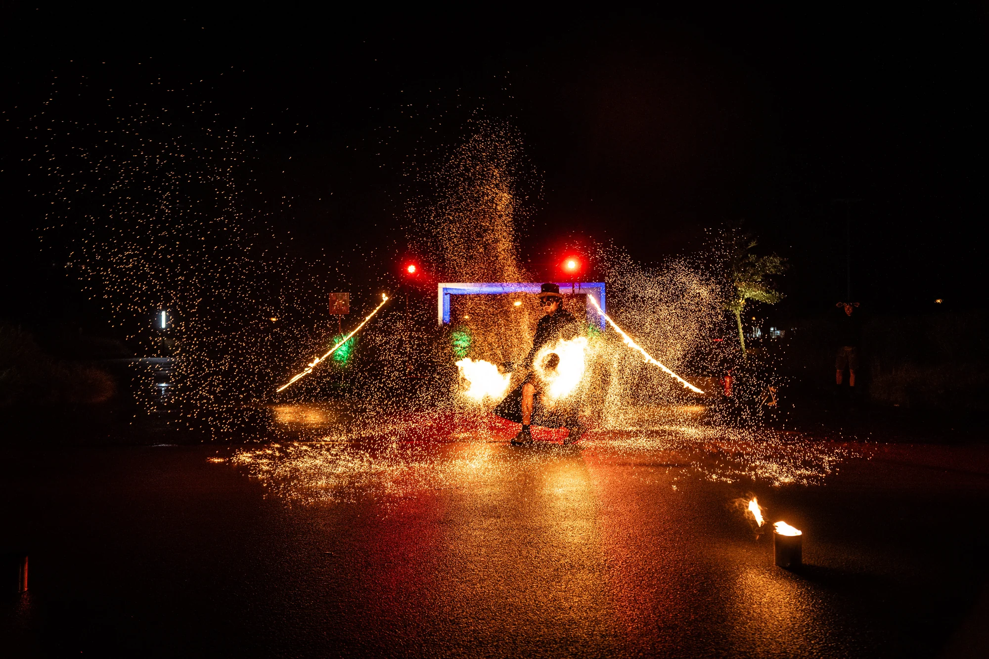 Feuershow für Stadtfeste und Festivals mit Prometheus
