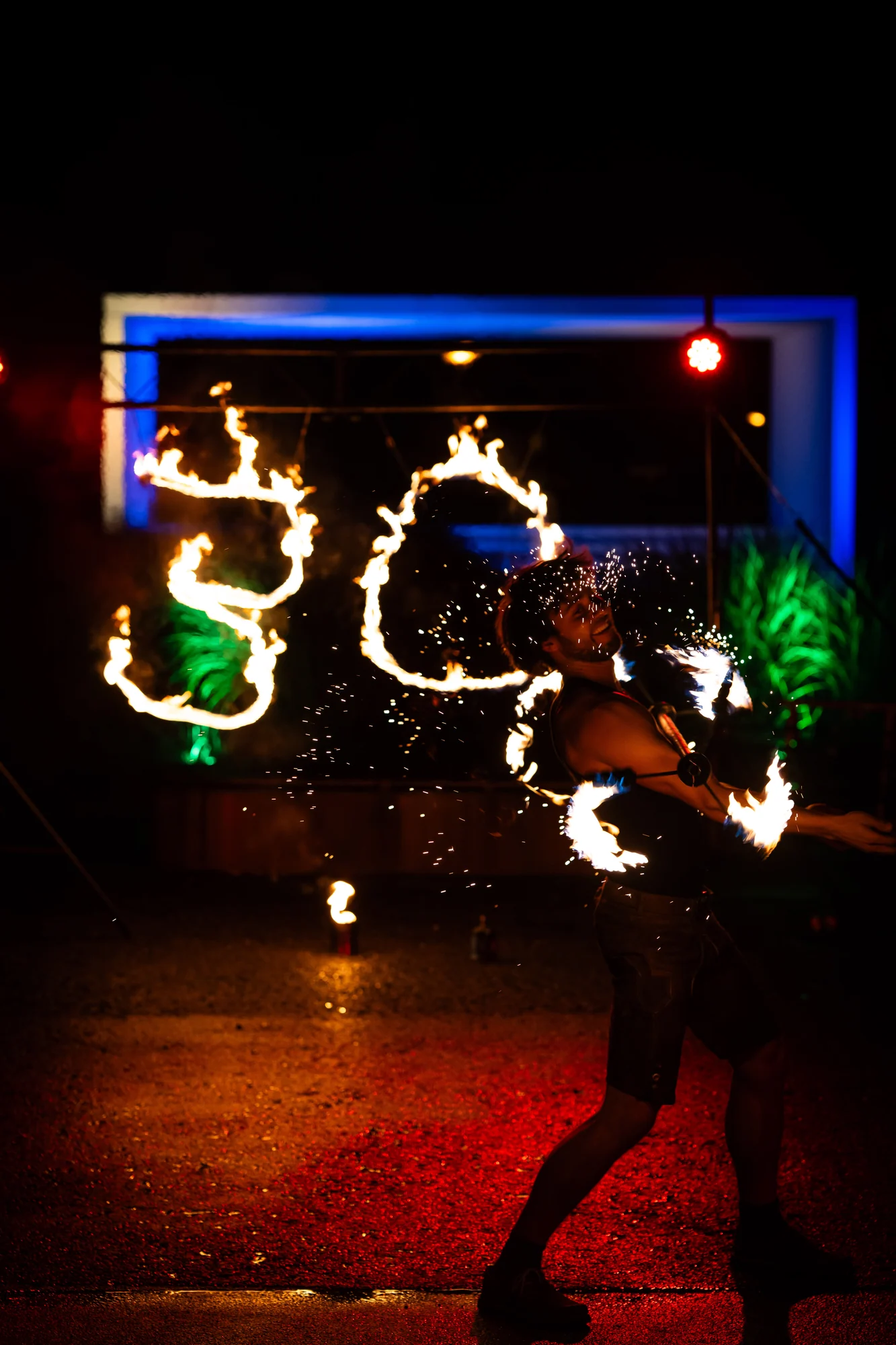 Feuershow zum Geburtstag mit Prometheus